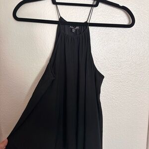 Express Black Halter Blouse Relaxed Fit